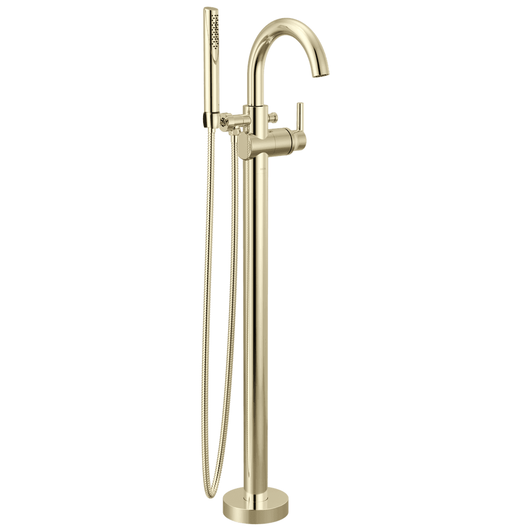 Delta Faucet Trinsic Floor Mount Tub Filler Trim - Polished Nickel by Delta Faucet