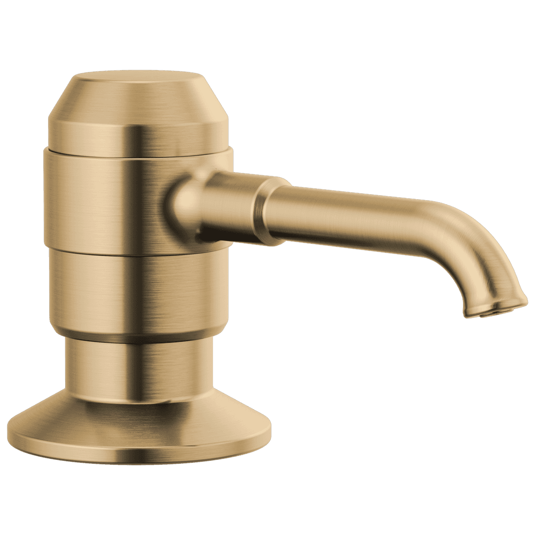 BroderickE Soap/Lotion Dispenser w/Bottle - Champagne Bronze by Delta Faucet