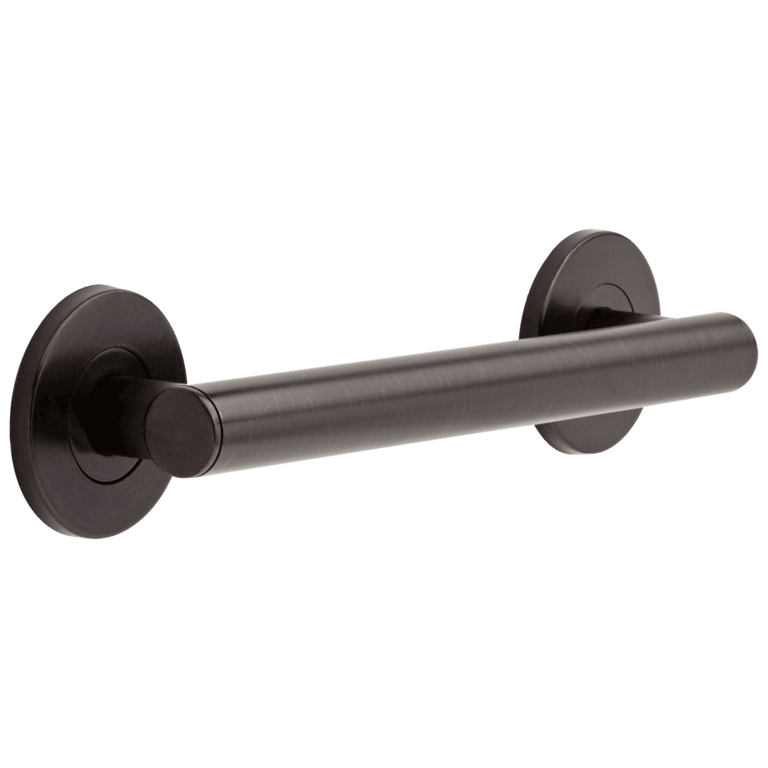 BathSafety 12'' Contemporary Decorative ADA Grab Bar - Venetian Bronze by Delta Faucet