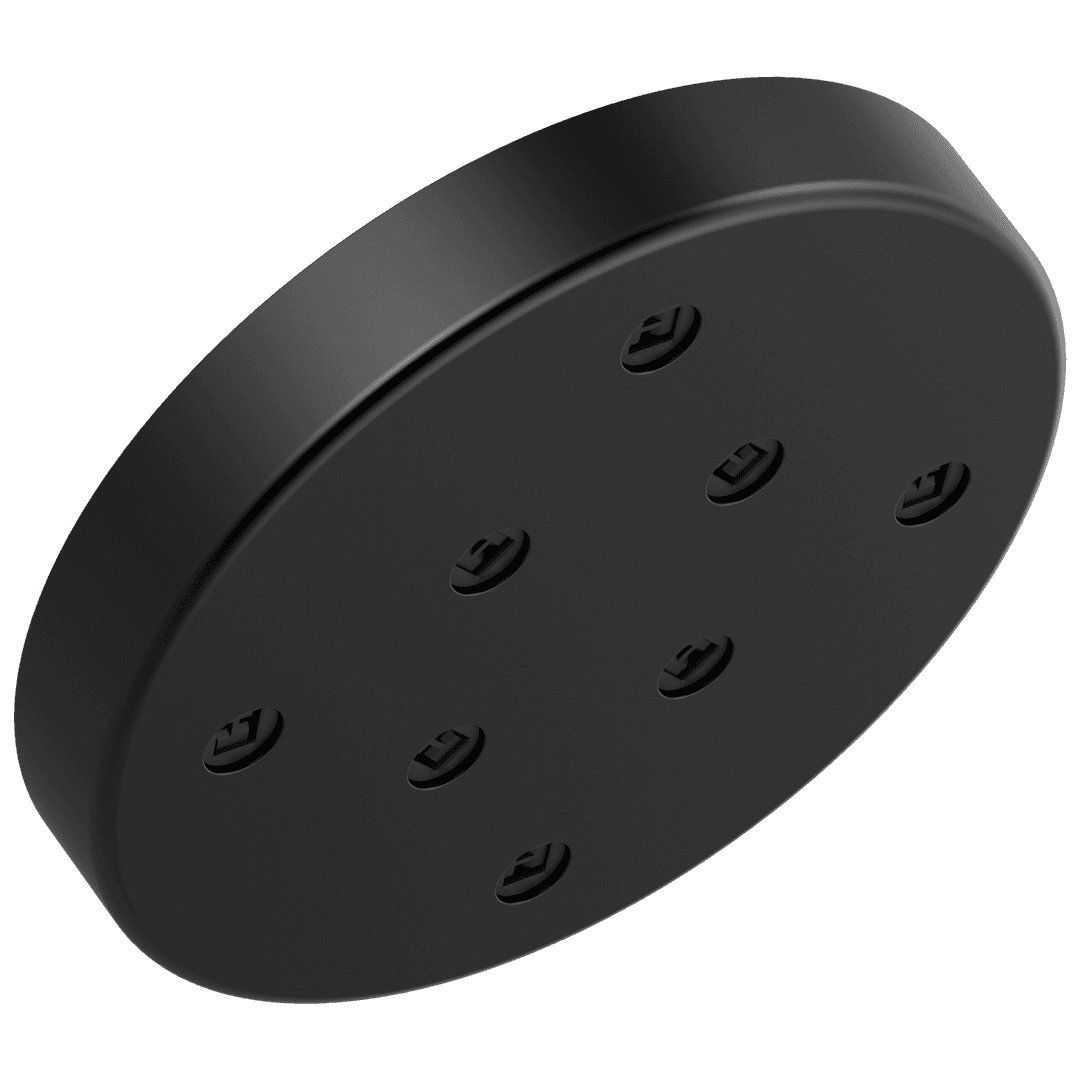 Delta Faucet Universal Showering Components H2OKineticSingle-Setting Metal Raincan Shower Head - Matte Black by Delta Faucet