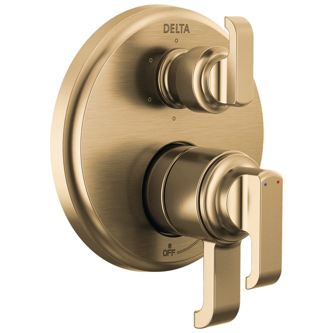 Delta Faucet Tetrae 17 Series Integrated Diverter Trim with 6-Setting - Lumicoat Champagne Bronze by Delta Faucet