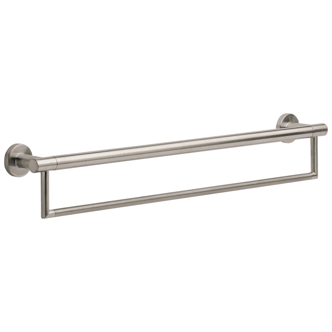 BathSafety 24'' Contemporary Towel Bar with Assist Bar - Stainless by Delta Faucet