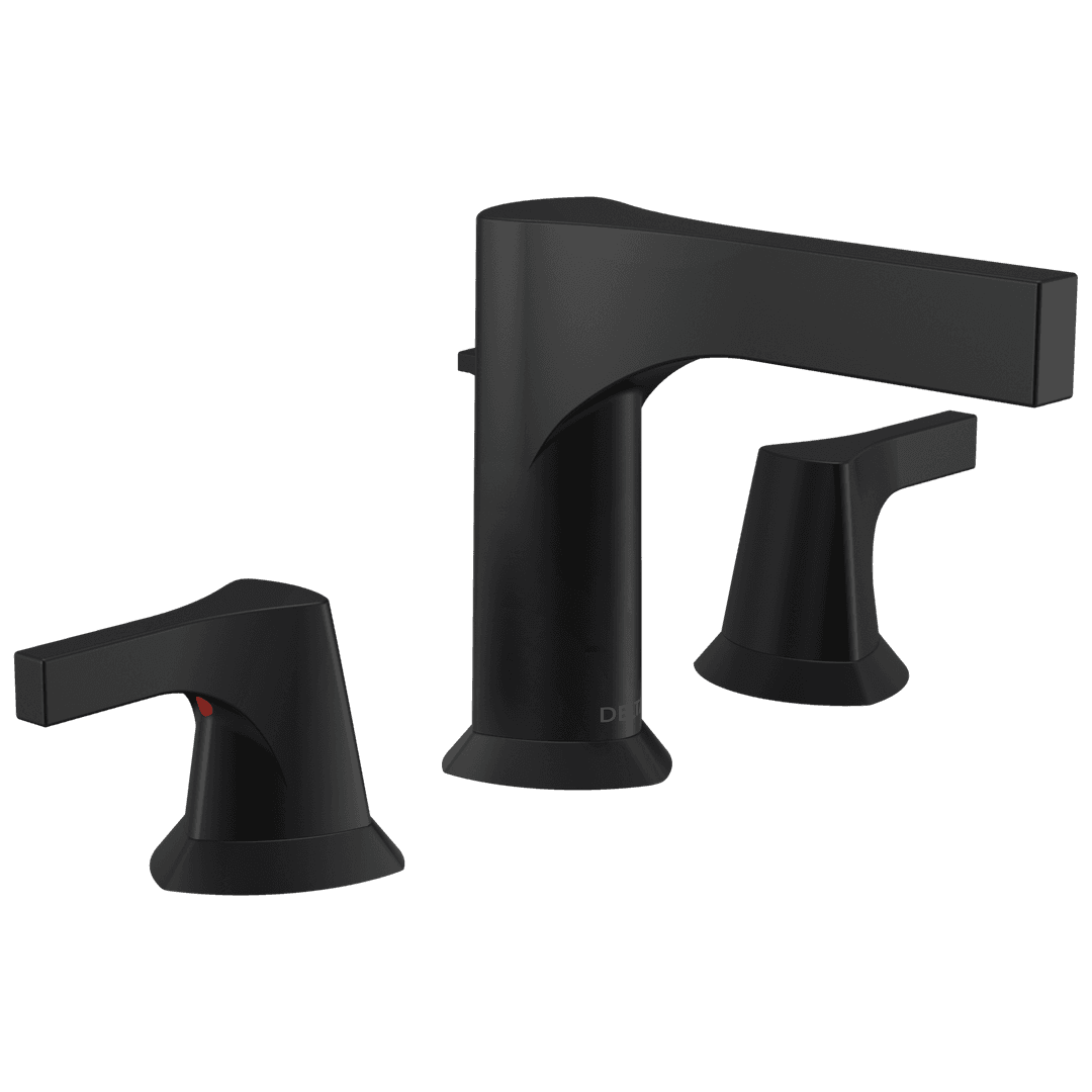 Delta Faucet Zura Two Handle Widespread Bathroom Faucet - Matte Black by Delta Faucet