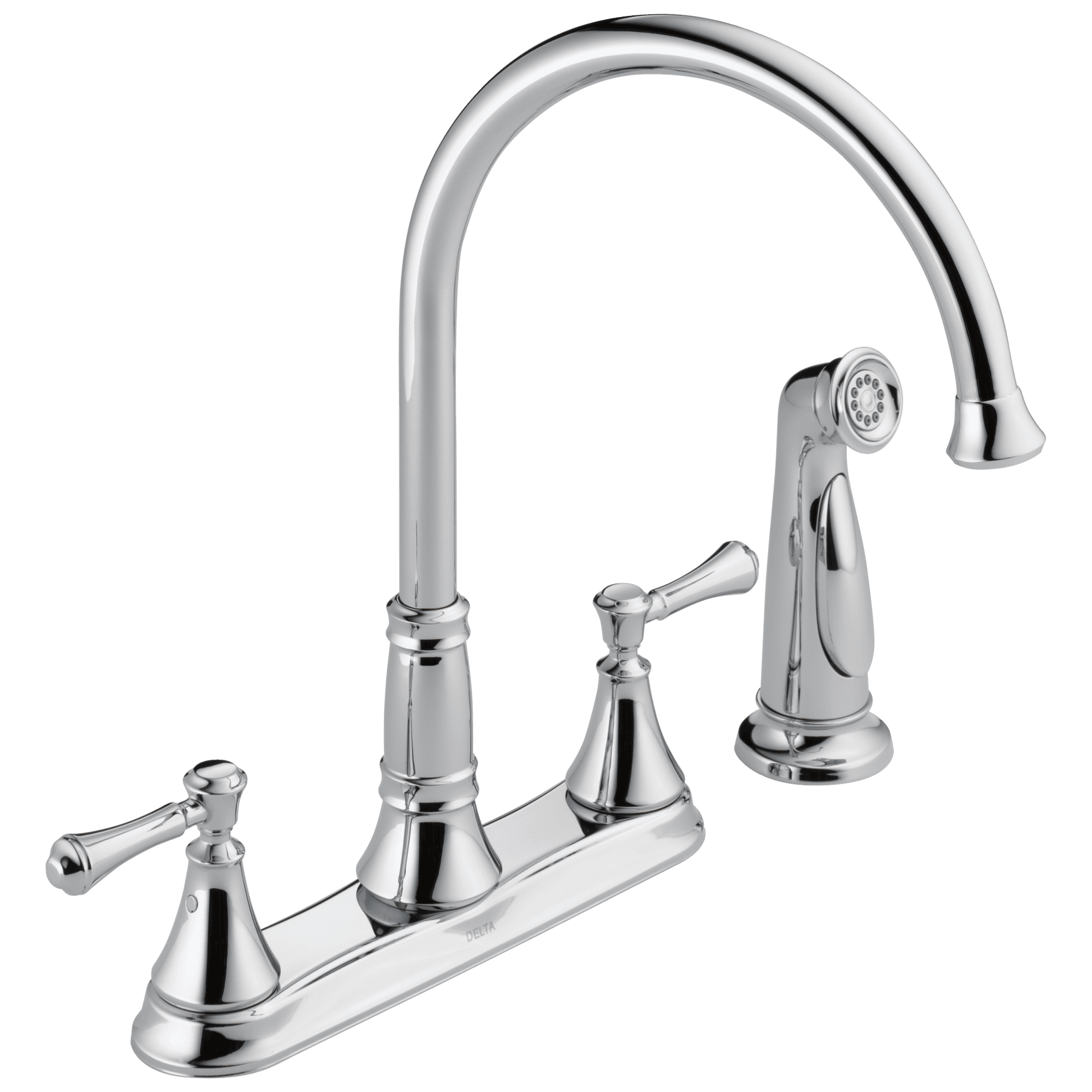 Delta Faucet CassidyE Two Handle Kitchen Faucet with Spray - Chrome by Delta Faucet