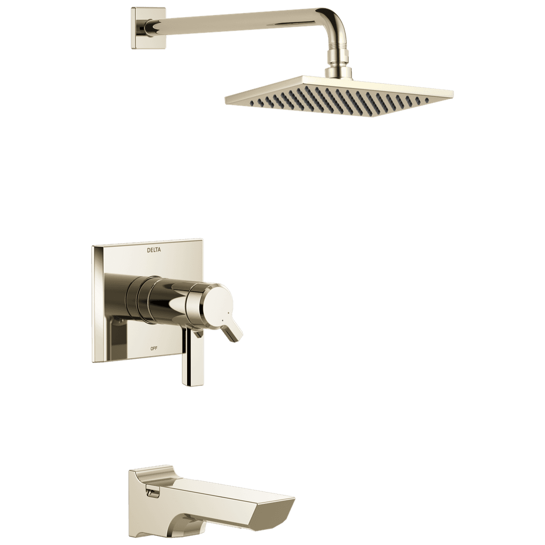 Delta Faucet Pivotale Tempassure 17T Series H2okinetictub & Shower Trim - Lumicoat Polished Nickel by Delta Faucet