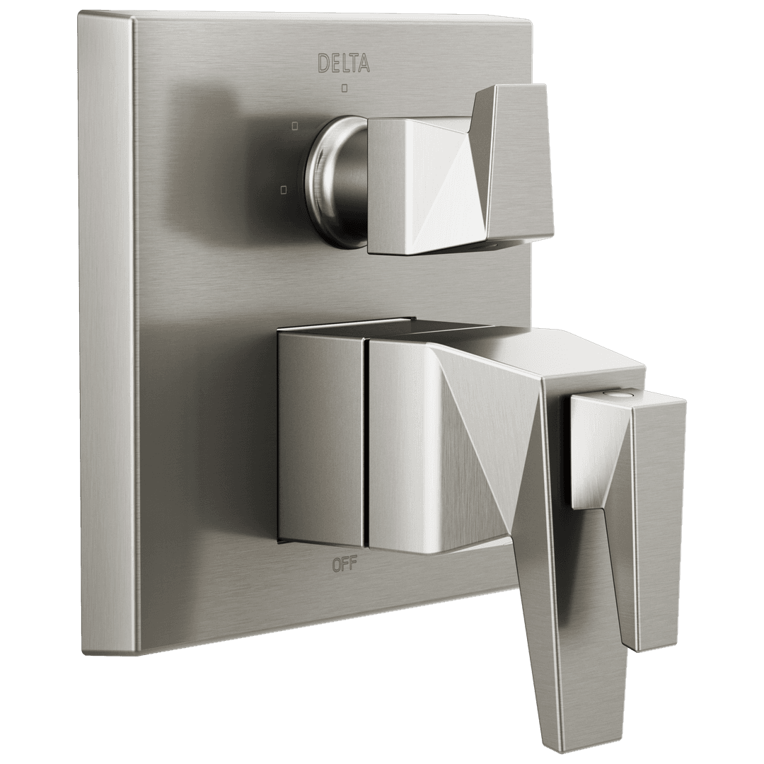 Delta Faucet TrillianE Two-Handle Monitor 17T Series Valve Trim with 3-Setting Diverter - Lumicoat Stainless by Delta Faucet