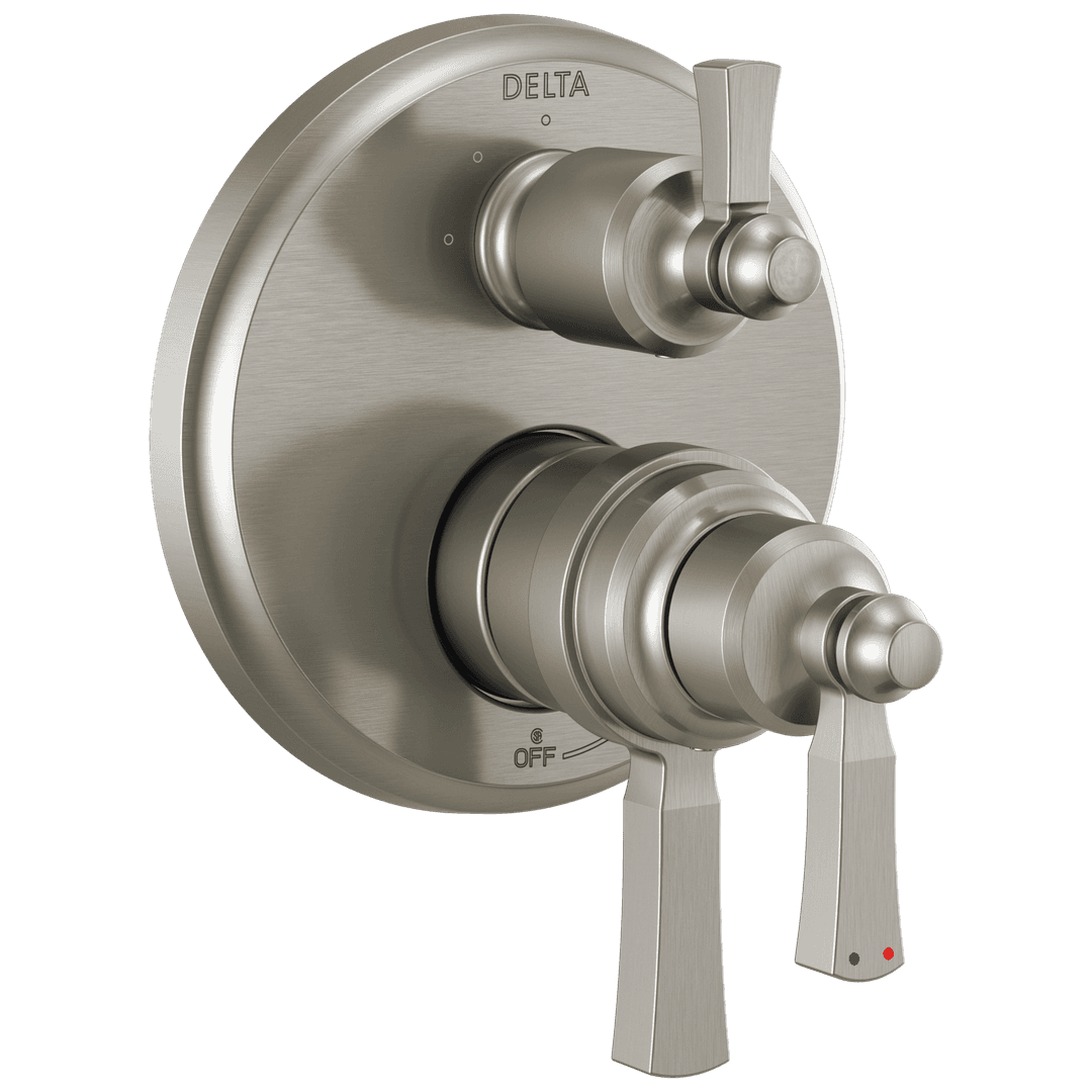 Delta Faucet DorvalE Traditional 2-Handle Monitor 17T Series Valve Trim with 3 Setting Diverter - Stainless by Delta Faucet