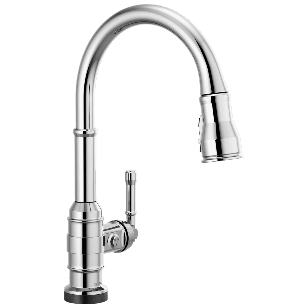 BroderickE Touch2O Technology Kitchen Faucet with Touchless Technology - Chrome by Delta Faucet