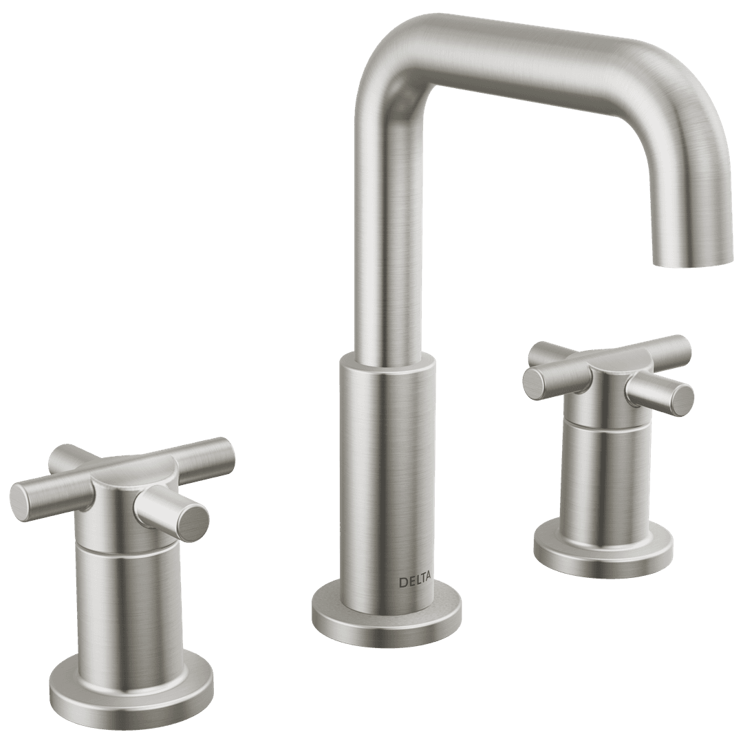 Delta Faucet NicoliE Two Handle Widespread Bathroom Faucet - Stainless by Delta Faucet