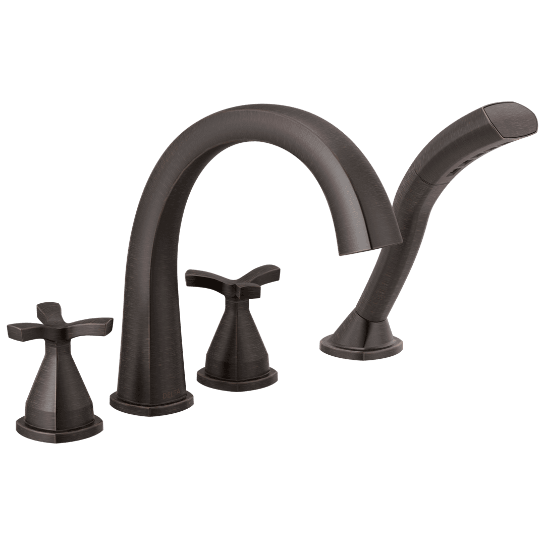 Delta Faucet Stryke Four Hole Roman Tub Trim - Venetian - Bronze by Delta Faucet