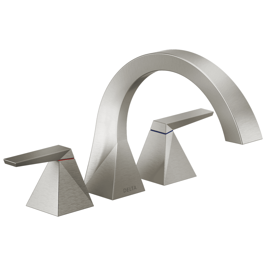 Delta Faucet TrillianE Two-Handle Roman Tub Trim - Lumicoat Stainless by Delta Faucet