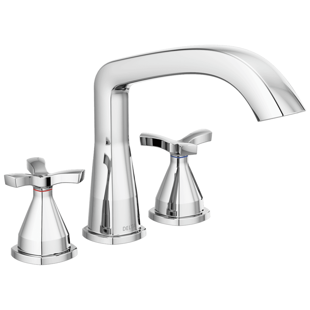 Delta Faucet Stryke Three Hole Roman Tub Trim - Lumicoat - Chrome by Delta Faucet