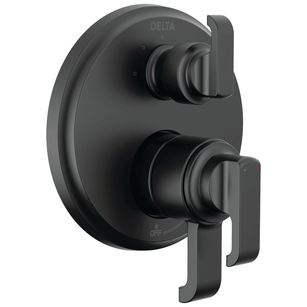 Delta Faucet Tetrae 17 Series Integrated Diverter Trim With 3-setting - - Matte Black by Delta Faucet