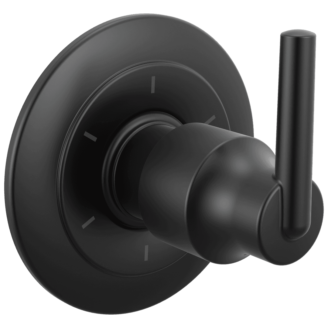 Delta Faucet Trinsic 6-Setting 3-Port Diverter Trim - Matte Black by Delta Faucet