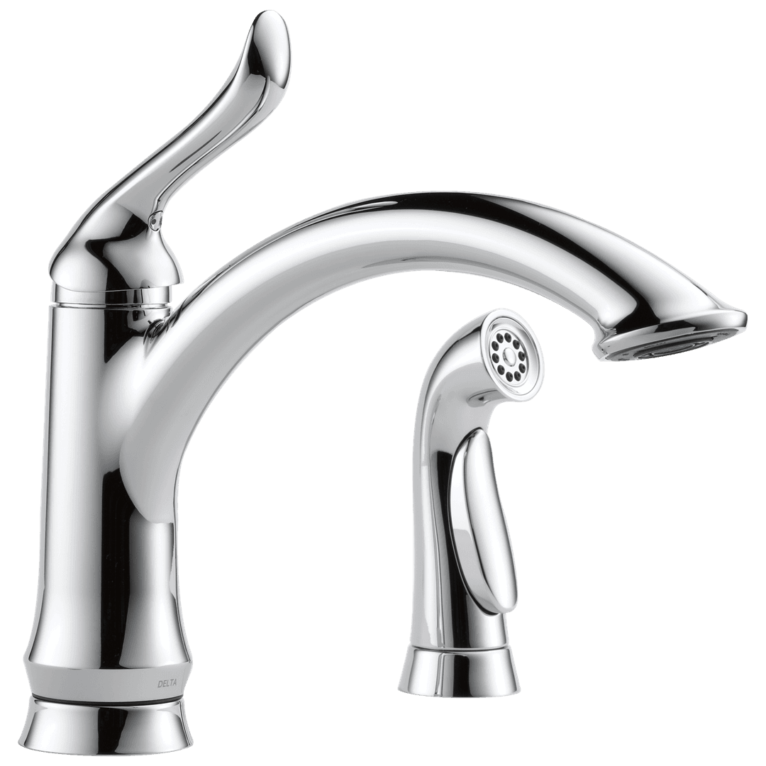 Delta Faucet LindenE Single Handle Kitchen Faucet with Spray - Chrome by Delta Faucet