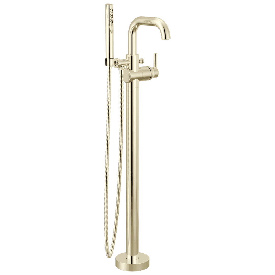 Delta Faucet Trinsic Floor Mount Tub Filler - Polished Nickel by Delta Faucet