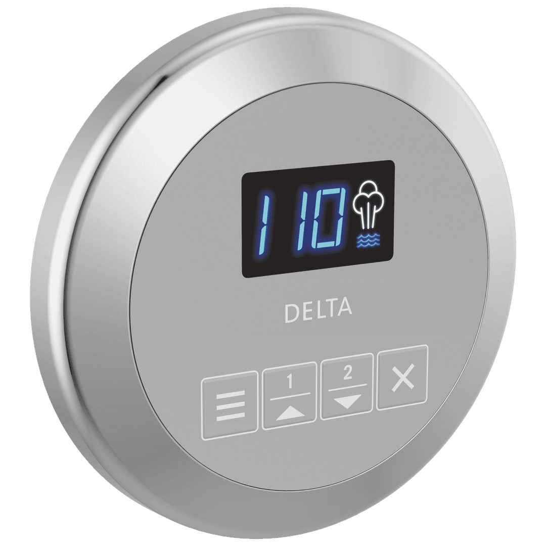 Delta Faucet Universal Showering Components Round Steam Control - Lumicoat Chrome by Delta Faucet