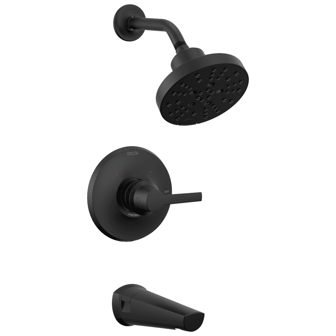 Delta Faucet GaleonE 14S Tub Shower Trim with H2OKinetic - Matte Black by Delta Faucet