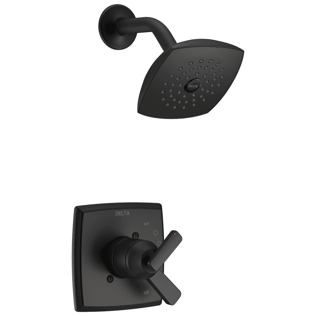 Ashlyn Monitor 17 Series Shower Trim - Matte Black by Delta Faucet