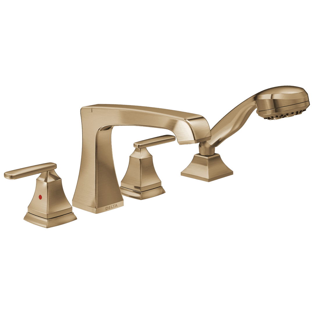 Ashlyn Roman Tub Trim with Hand Shower Champagne Bronze by Delta Faucet
