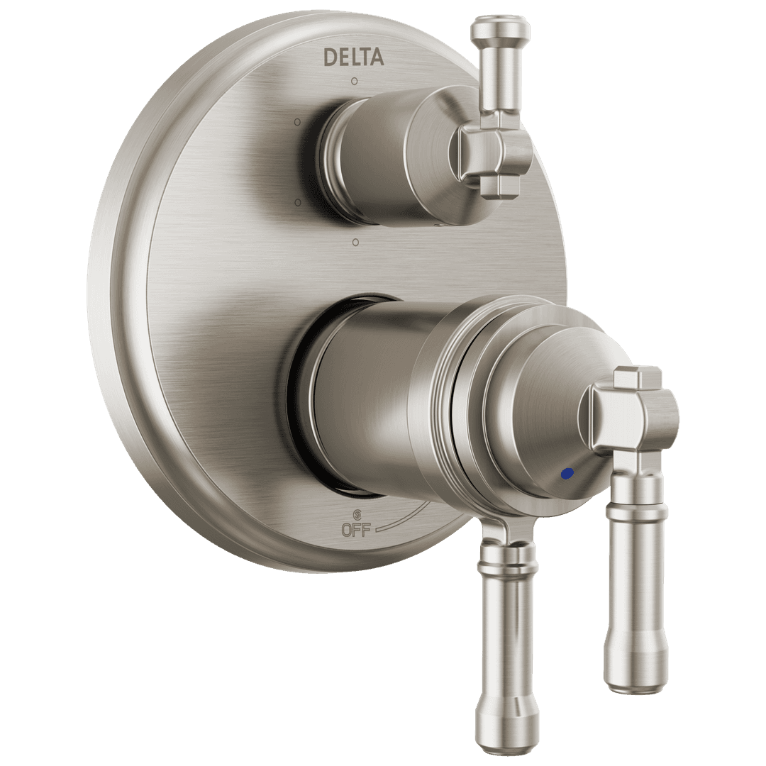 BroderickE 17T Series Integrated Diverter Trim 6-Setting - Lumicoat Stainless by Delta Faucet