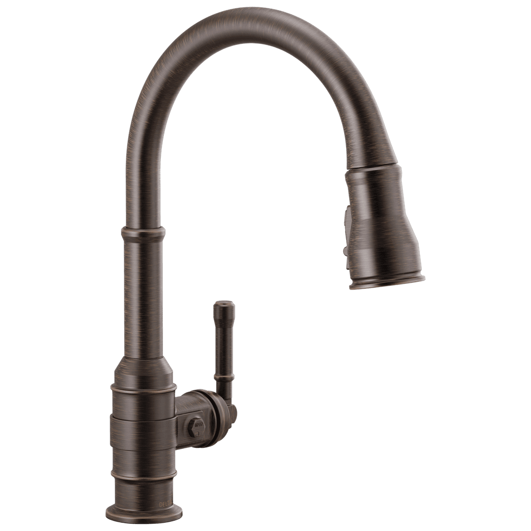 BroderickE Single Handle Pull-Down Kitchen Faucet - Venetian Bronze by Delta Faucet