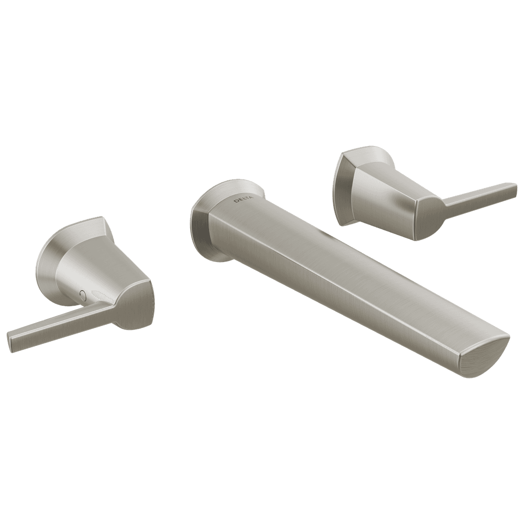 Delta Faucet GaleonE Two Handle Wall Mount Bathroom Faucet - Lumicoat Stainless by Delta Faucet