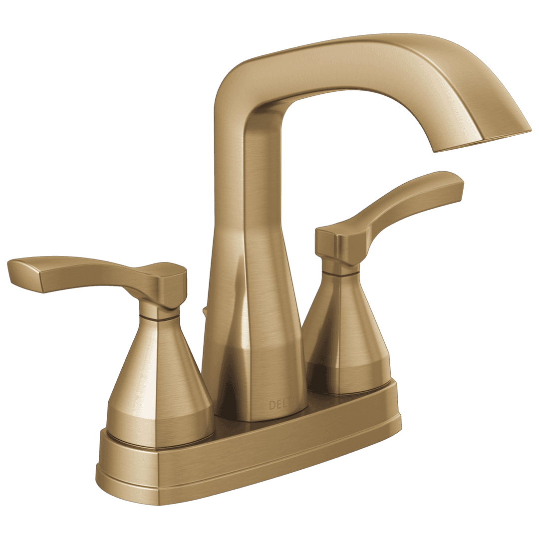 Delta Faucet Stryke Two Handle Centerset Bathroom Faucet with Pop-up Drain - Lumicoat Champagne... by Delta Faucet