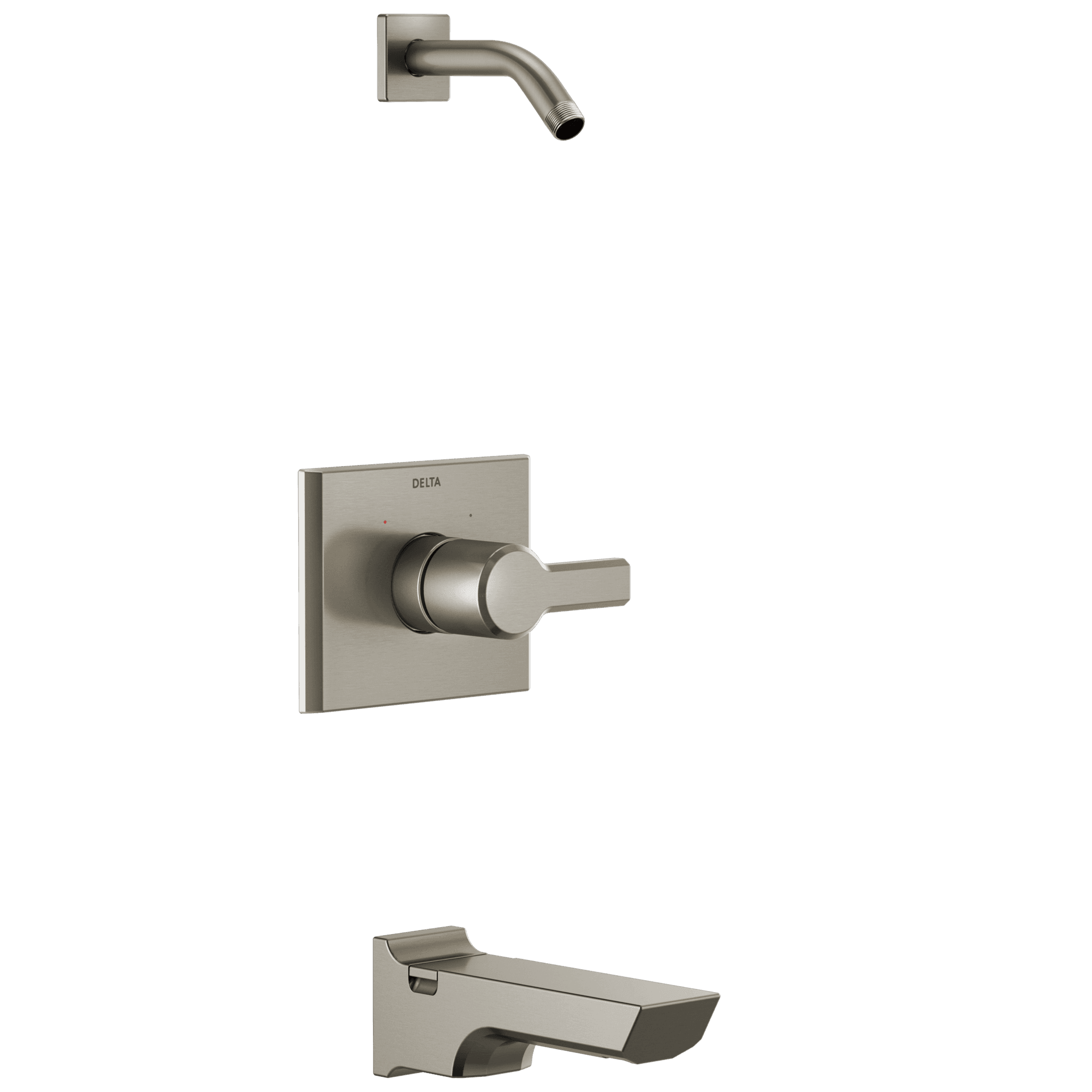 Delta Faucet PivotalE Monitor 14 Series Tub and Shower Trim - Less Head - Lumicoat Stainless by Delta Faucet