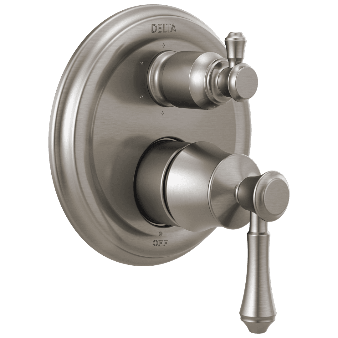 Delta Faucet CassidyE Traditional 2-Handle Monitor 14 Series Valve Trim with 6-Setting Integrated Diverter - Stainless by Delta Faucet