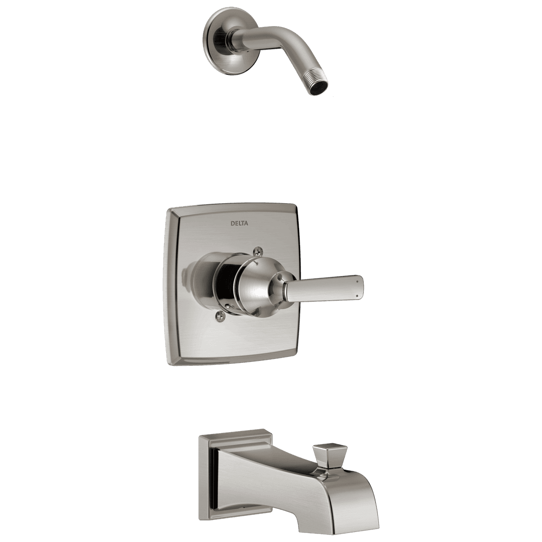 Ashlyn Monitor 14 Series Tub & Shower Trim - Less Head - Stainless by Delta Faucet