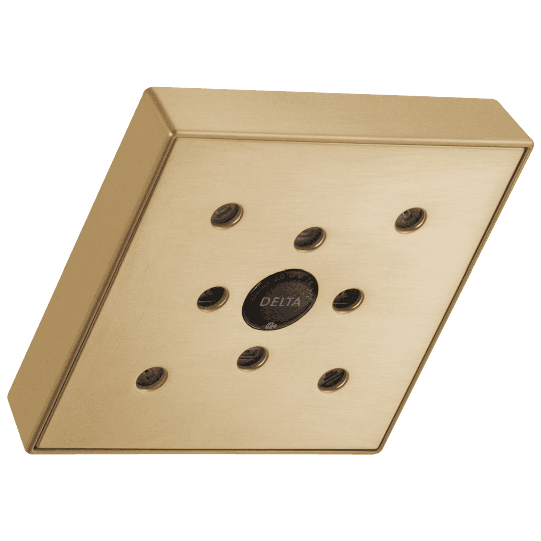 Delta Faucet Universal Showering Components H2OKineticSingle-Setting Raincan Shower Head - Champagne Bronze by Delta Faucet