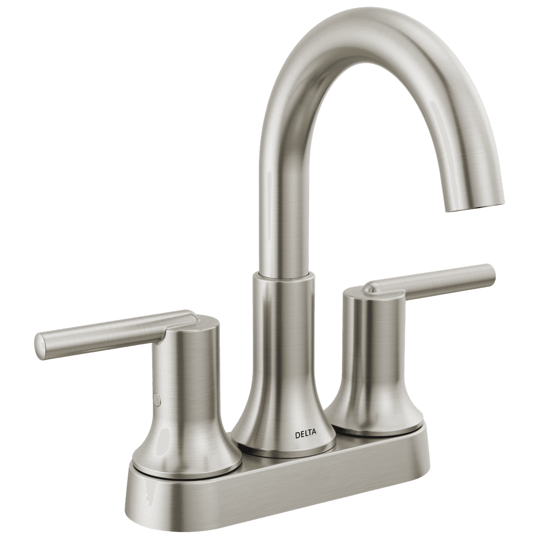 Delta Faucet Trinsic Two Handle Centerset Bathroom Faucet - Stainless by Delta Faucet