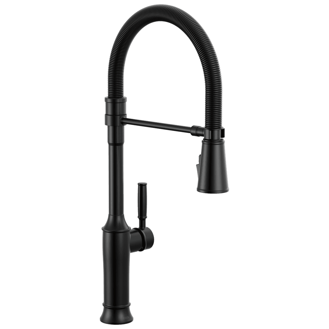 RenaldiE: Single-Handle Pull-Down Spring Kitchen Faucet by Delta Faucet