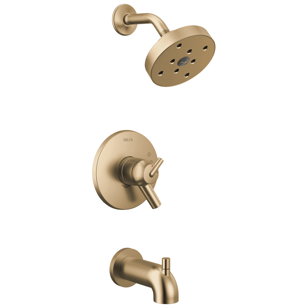 Delta Faucet Trinsic Monitor 17 Series H2OKineticTub & Shower Trim - Champagne Bronze by Delta Faucet