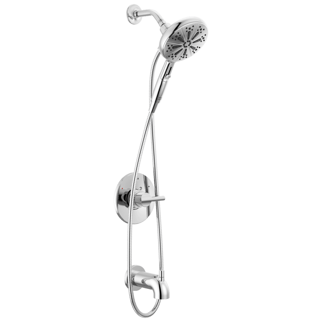 NicoliE Monitor 14 Series Tub and Shower with SureDock Hand Shower - Chrome by Delta Faucet