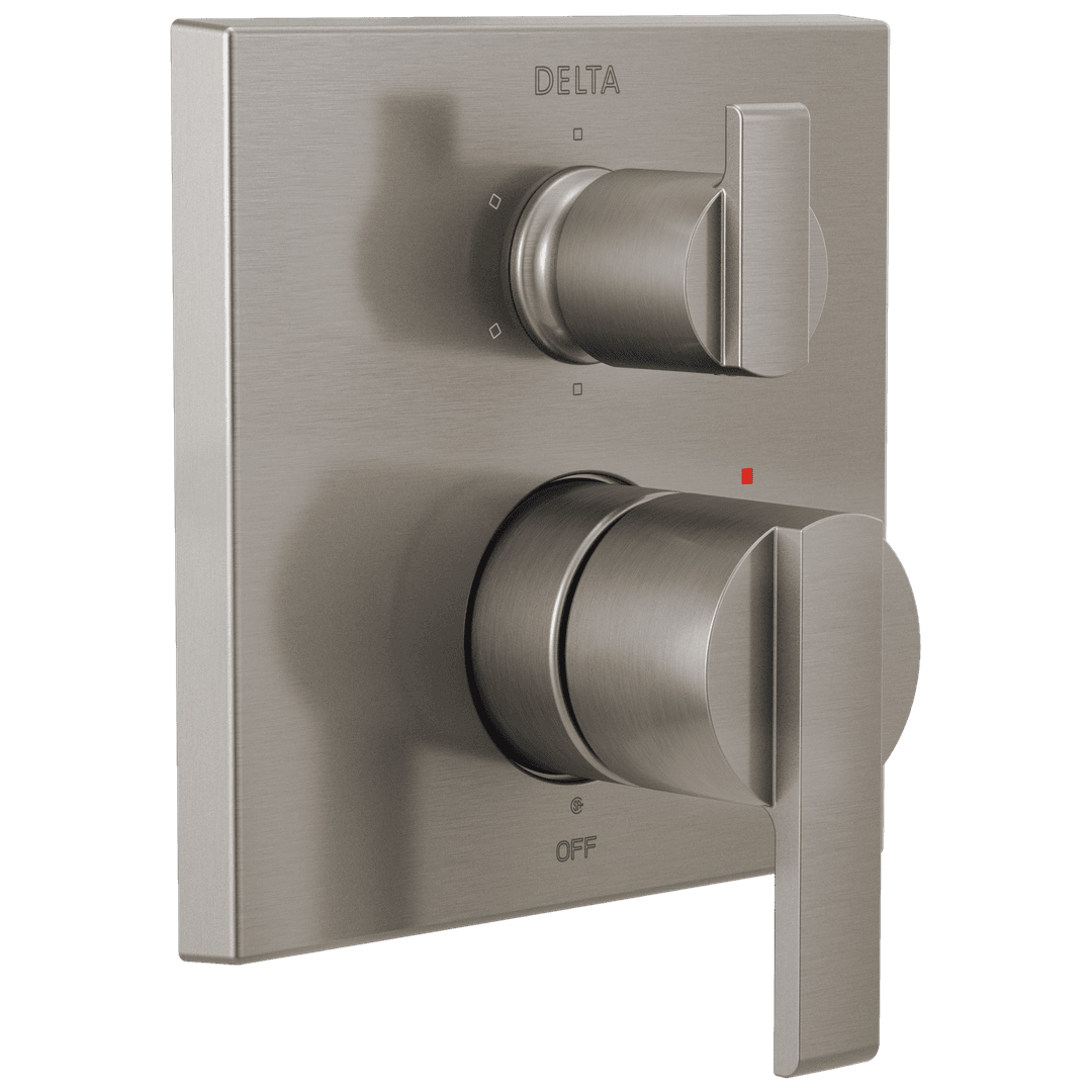 Ara Angular Modern Monitor 14 Series Valve Trim with 6-Setting Integrated Diverter by Delta Faucet