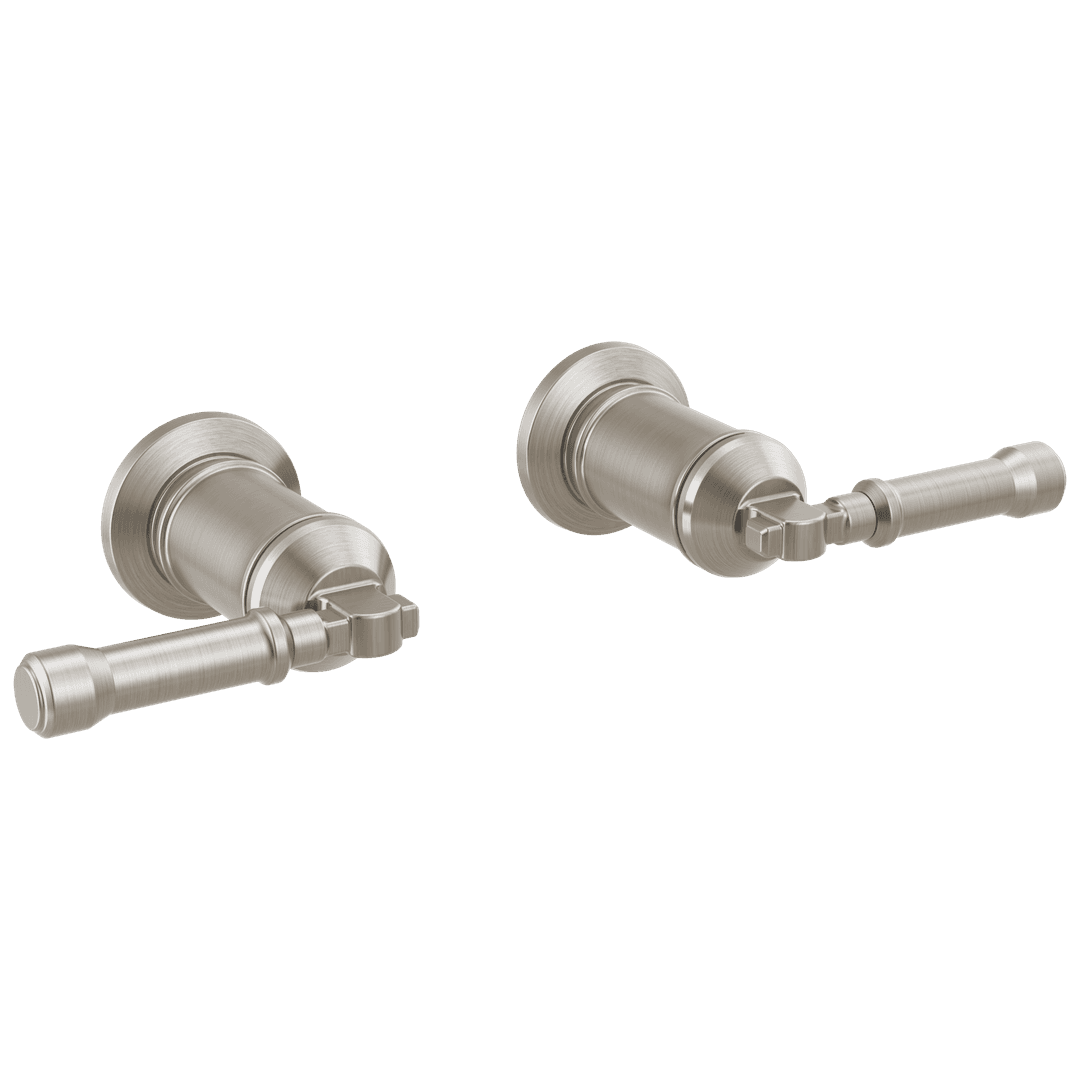 BroderickE Wall Mount Bathroom Faucet Handle Kit-Lever - Lumicoat Stainless by Delta Faucet