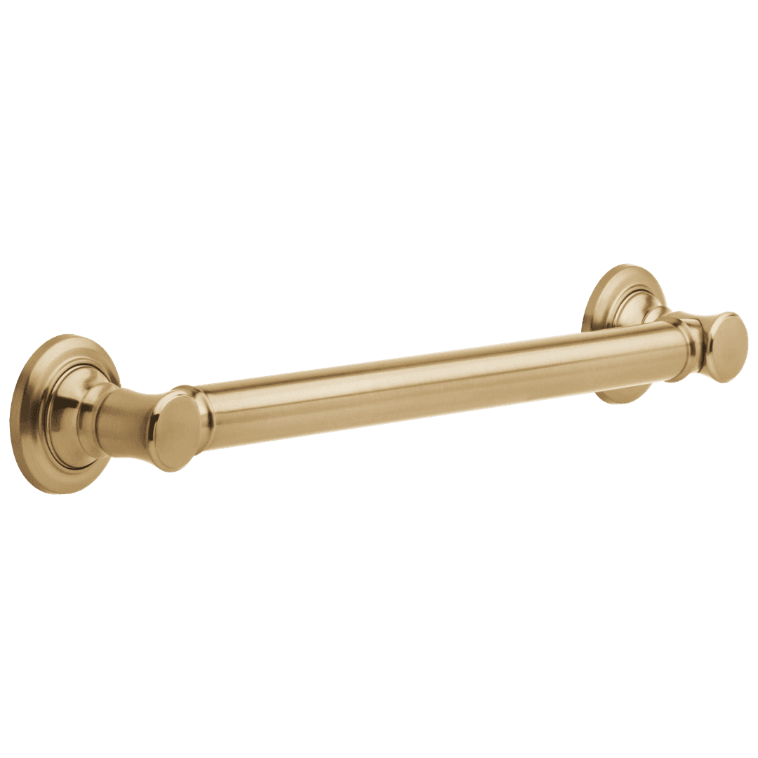 BathSafety 18'' Traditional Decorative ADA Grab Bar - Champagne Bronze by Delta Faucet