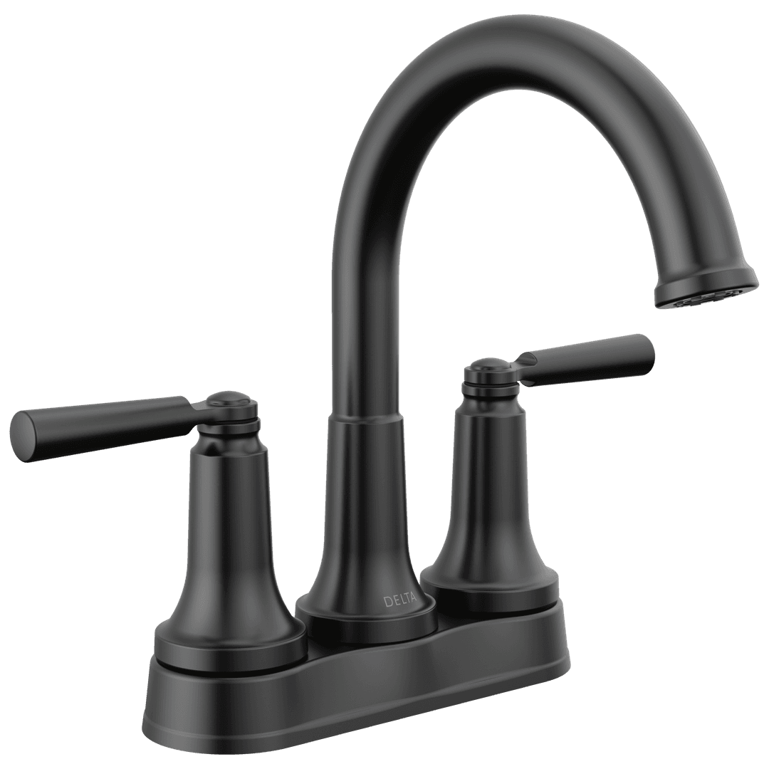 Delta Faucet Saylore Two Handle Tract-pack Centerset Bathroom Faucet - Matte Black by Delta Faucet