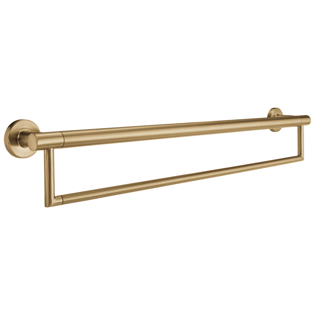 BathSafety 24'' Contemporary Towel Bar with Assist Bar - Champagne Bronze by Delta Faucet