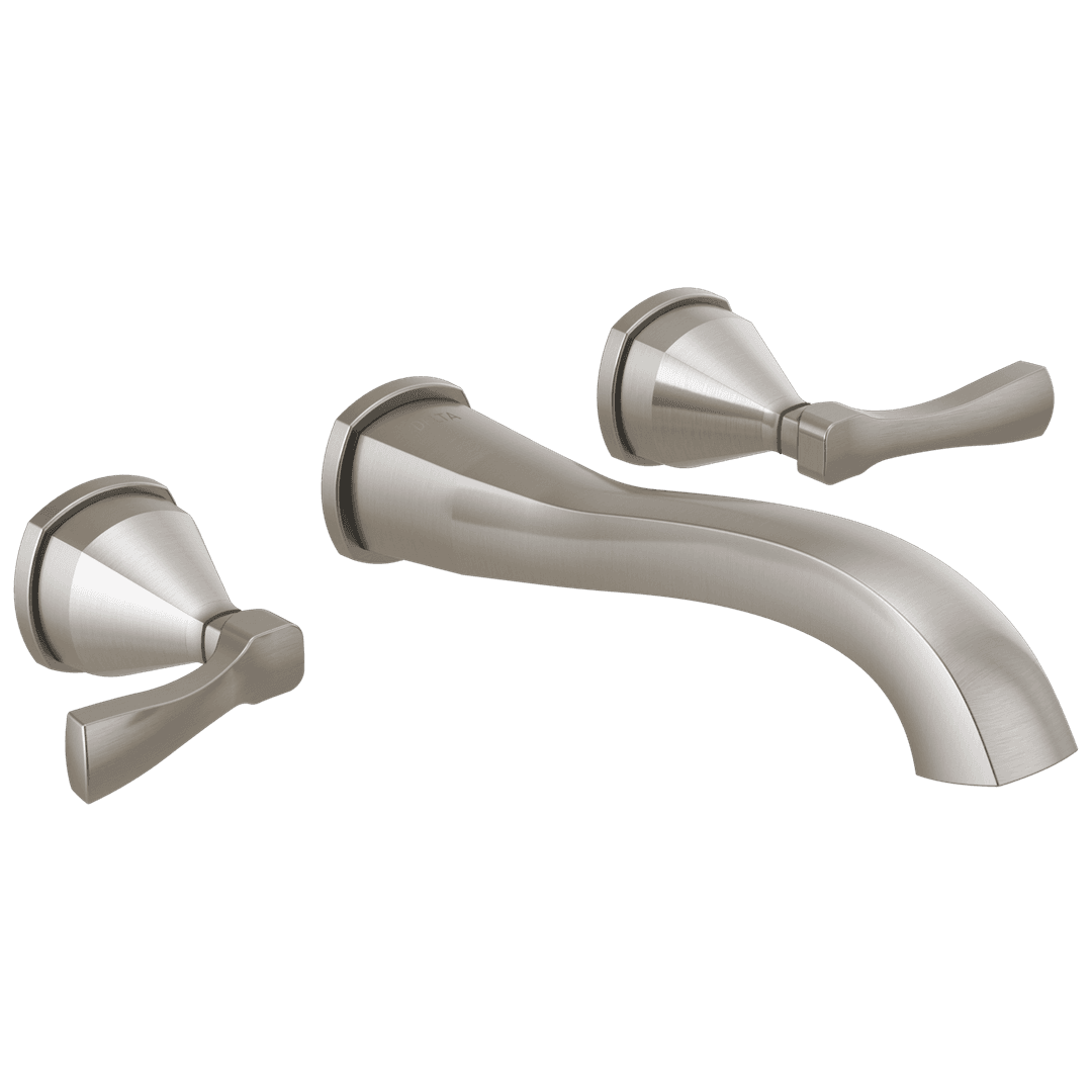 Delta Faucet Stryke Two Handle Wall Mount Bathroom Faucet Trim Without Pop-up Drain - Lumicoat... by Delta Faucet