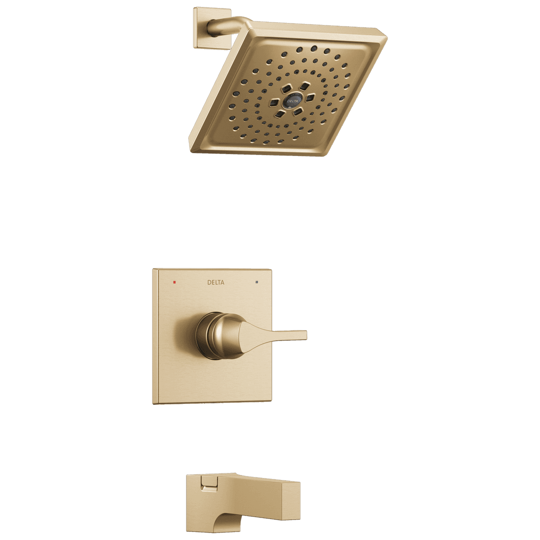 Delta Faucet Zura Monitor 14 Series H2OKineticTub and Shower Trim - Champagne Bronze by Delta Faucet