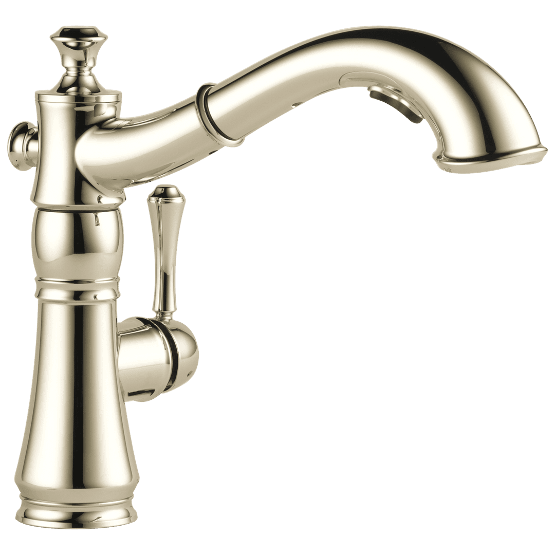 Delta Faucet CassidyE Single Handle Pull-Out Kitchen Faucet - Polished Nickel by Delta Faucet