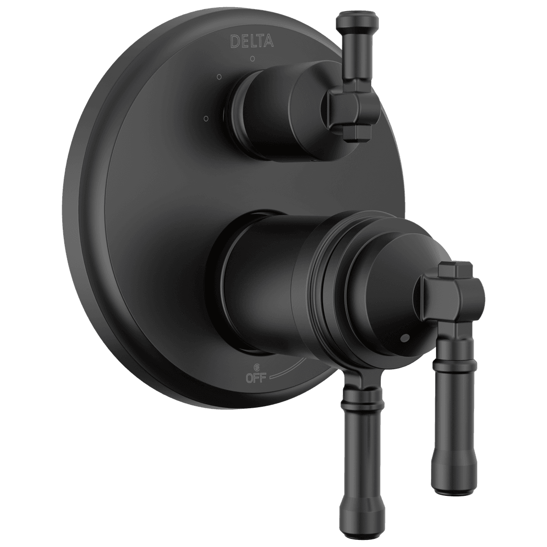 BroderickE 17T Series Integrated Diverter Trim 3-Setting - Matte Black by Delta Faucet