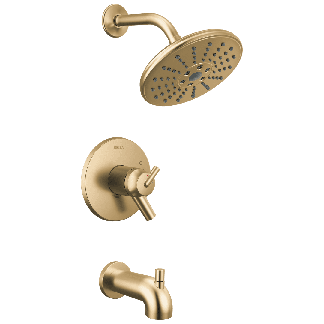 Delta Faucet Trinsic TempAssure 17T Series H2OKineticTub & Shower Trim - Champagne Bronze by Delta Faucet