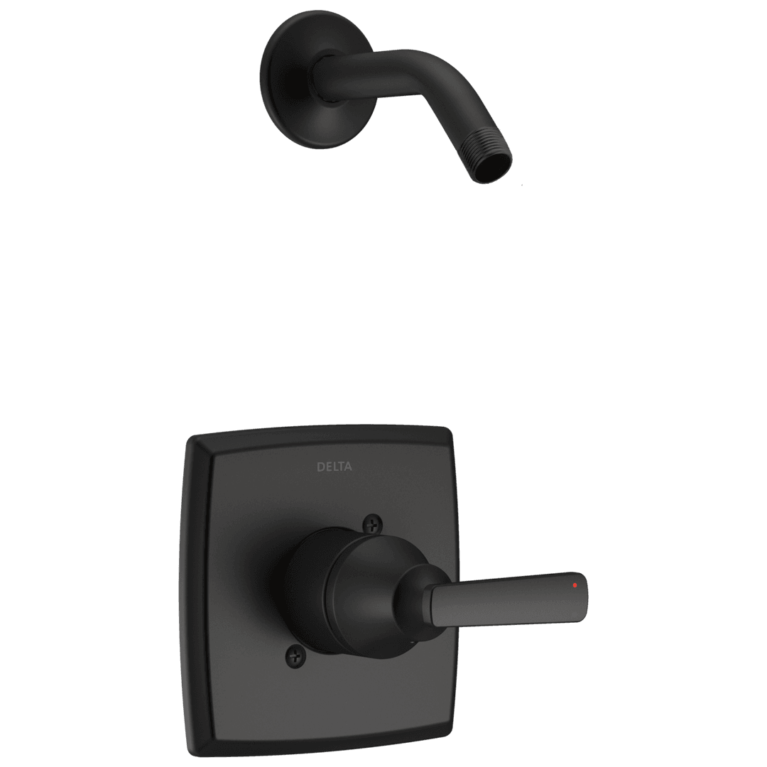 Ashlyn Monitor 14 Series Shower Trim - Less Head - Matte Black by Delta Faucet