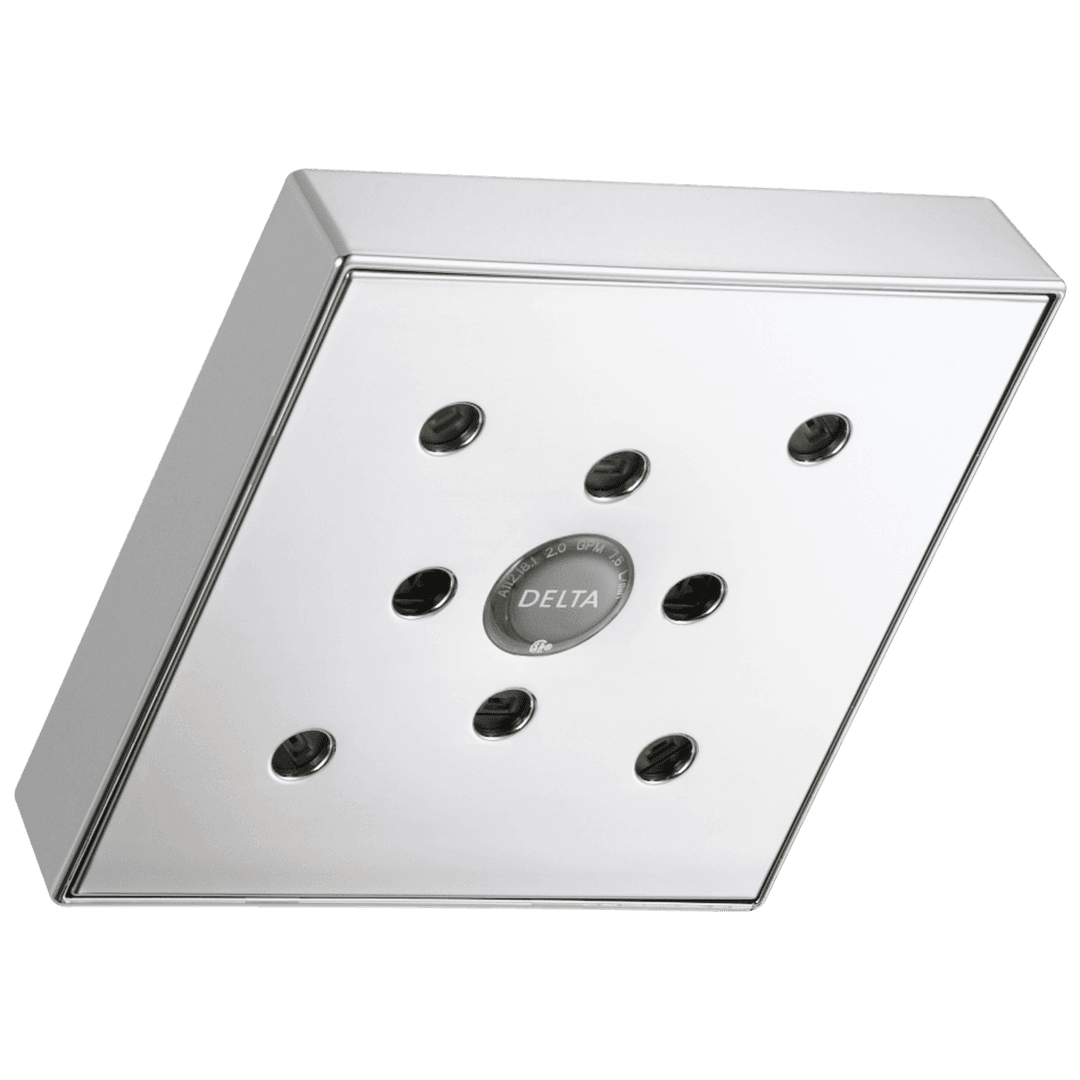 Delta Faucet Universal Showering Components H2OKineticSingle-Setting Raincan Shower Head - Lumicoat Chrome by Delta Faucet