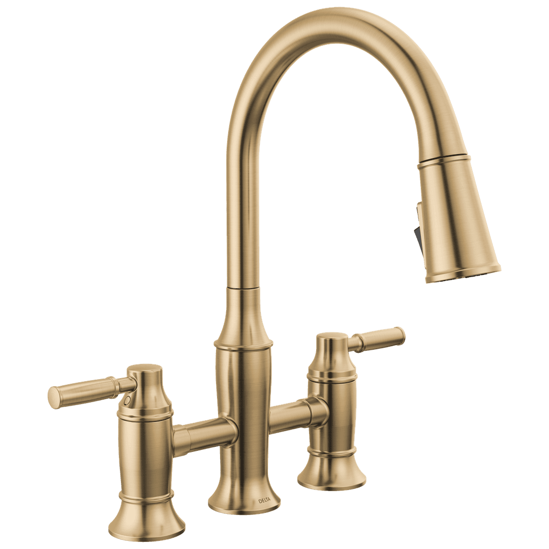 Delta Faucet RenaldiE | Pull-down - Lumicoat Champagne Bronze by Delta Faucet