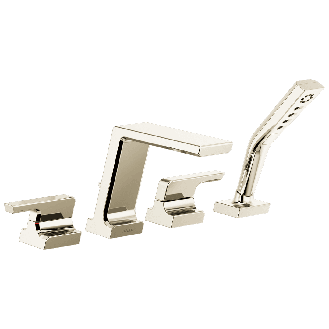 Delta Faucet Pivotale Roman Tub With Hand Shower Trim - Lumicoat Polished - Nickel by Delta Faucet
